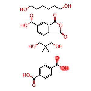 1,4-苯二甲酸与1,3-二氢-1,3-二氧-5-异苯并呋喃羧酸、2,2-二甲基-1,3-丙二醇和1,6-己二醇的聚合物