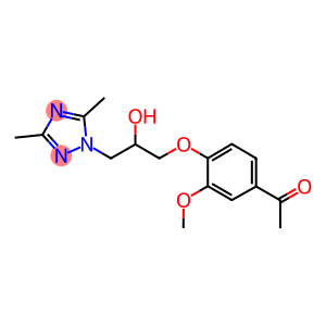 1-{4-[3-(3,5-dimethyl-1H-1,2,4-triazol-1-yl)-2-hydroxypropoxy]-3-methoxyphenyl}ethanone