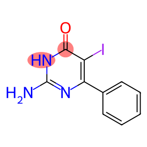 4(3H)-Pyrimidinone, 2-amino-5-iodo-6-phenyl-