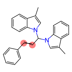 1,1'-(3-Phenyl-2-propenylidene)bis(3-methyl-1H-indole)