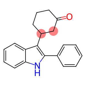 Cyclohexanone, 3-(2-phenyl-1H-indol-3-yl)-