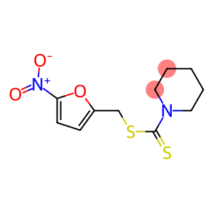 1-Piperidinecarbodithioic acid, (5-nitro-2-furanyl)methyl ester