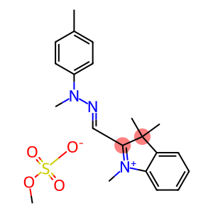 1,3,3-trimethyl-2-[[methyl(4-methylphenyl)hydrazono]methyl]-3h-indoliu methylsulfate