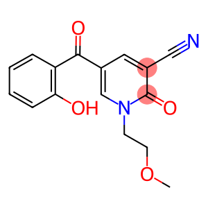 5-(2-HYDROXYBENZOYL)-1-(2-METHOXYETHYL)-2-OXO-1,2-DIHYDROPYRIDINE-3-CARBONITRILE