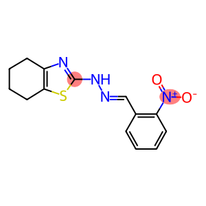 2-nitrobenzaldehyde 4,5,6,7-tetrahydro-1,3-benzothiazol-2-ylhydrazone