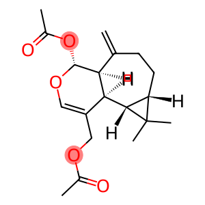 (4R)-4-Acetoxy-1-acetoxymethyl-4aα,5,6,7,7aβ,8,8aβ,8bα-octahydro-8,8-dimethyl-5-methylene-4H-cyclopropa[3,4]cyclohepta[1,2-c]pyran