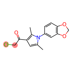 1-[1-(2H-1,3-benzodioxol-5-yl)-2,5-dimethyl-1H-pyrrol-3-yl]-2-chloroethan-1-one