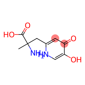 2-Pyridinepropanoic acid, alpha-amino-1,4-dihydro-5-hydroxy-alpha-methyl-4-oxo- (9CI)