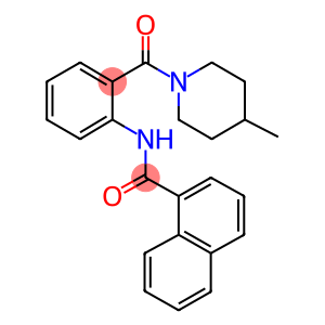 N-{2-[(4-methyl-1-piperidinyl)carbonyl]phenyl}-1-naphthamide