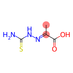 Propanoic acid, 2-[(aminothioxomethyl)hydrazono]-, (E)- (9CI)