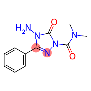 1H-1,2,4-Triazole-1-carboxamide, 4-amino-4,5-dihydro-N,N-dimethyl-5-oxo-3-phenyl-