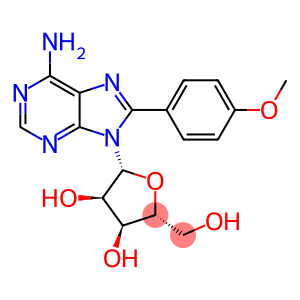 Adenosine, 8-(4-methoxyphenyl)-
