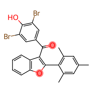 3,5-dibromo-4-hydroxyphenyl 2-mesityl-3-benzofuranyl ketone