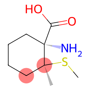 Cyclohexanecarboxylic acid, 1-amino-2-methyl-2-(methylthio)-, cis- (9CI)