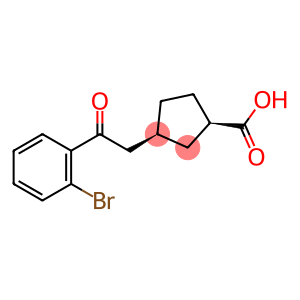 CIS-3-[2-(2-BROMOPHENYL)-2-OXOETHYL]CYCLOPENTANE-1-CARBOXYLIC ACID