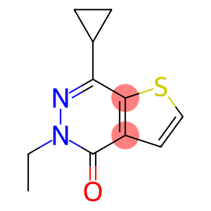 Thieno[2,3-d]pyridazin-4(5H)-one, 7-cyclopropyl-5-ethyl- (9CI)