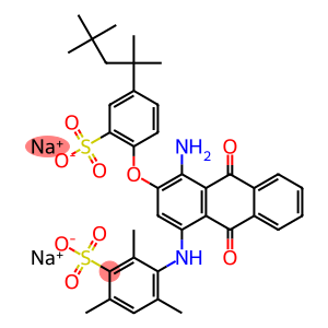 disodium 3-[[4-amino-9,10-dihydro-9,10-dioxo-3-[2-sulphonato-4-(1,1,3,3-tetramethylbutyl)phenoxy]-1-anthryl]amino]-2,4,6-trimethylbenzenesulphonate