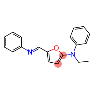 2-Furanamine,  N-ethyl-N-phenyl-5-[(phenylimino)methyl]-