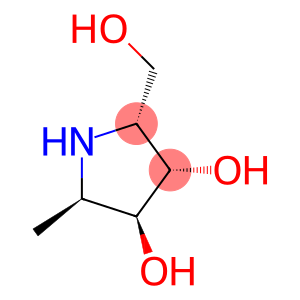 3,4-Pyrrolidinediol,2-(hydroxymethyl)-5-methyl-,(2R,3S,4S,5R)-rel-(9CI)