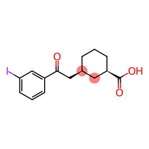 cis-3-[2-(3-iodophenyl)-2-oxoethyl]cyclohexane-1-carboxylic acid