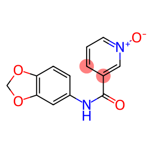 3-Pyridinecarboxamide,N-1,3-benzodioxol-5-yl-,1-oxide(9CI)