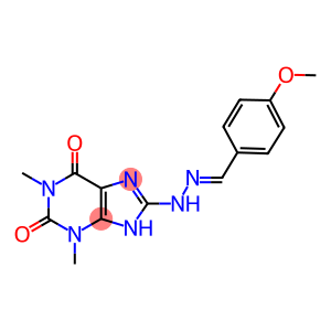 p-Methoxybenzaldehyde (1,3-dimethylxanthin-8-yl)hydrazone