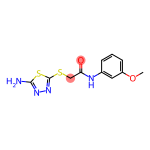 Acetamide, 2-[(5-amino-1,3,4-thiadiazol-2-yl)thio]-N-(3-methoxyphenyl)-