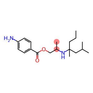 1-Propanol, 2-[(1,3-dimethyl-1-propylbutyl)amino]-, 1-(4-aminobenzoate)