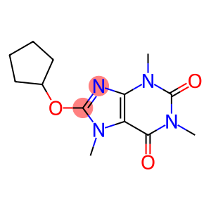 8-Cyclopentyloxy-3,7-dihydro-1,3,7-trimethyl-1H-purine-2,6-dione