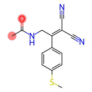 Acetamide, N-[3,3-dicyano-2-[4-(methylthio)phenyl]-2-propen-1-yl]-