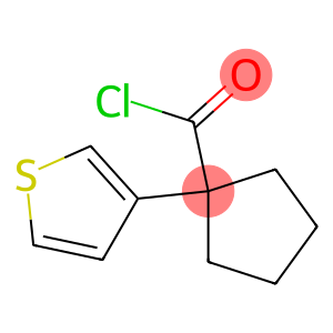 Cyclopentanecarbonyl chloride, 1-(3-thienyl)- (9CI)