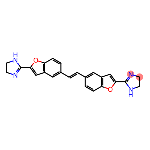 2-[5-[(E)-2-[2-(4,5-dihydro-1H-imidazol-2-yl)benzofuran-5-yl]ethenyl]b enzofuran-2-yl]-4,5-dihydro-1H-imidazole