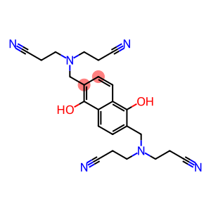 Propanenitrile, 3,3',3'',3'''-[(1,5-dihydroxy-2,6-naphthalenediyl)bis(methylenenitrilo)]tetrakis- (9CI)