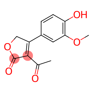 2(5H)-Furanone, 3-acetyl-4-(4-hydroxy-3-methoxyphenyl)-