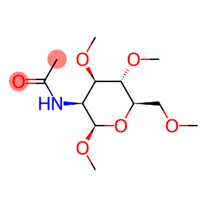 Mannopyranoside, methyl 2-acetamido-2-deoxy-3,4,6-tri-O-methyl-, β-D- (8CI)