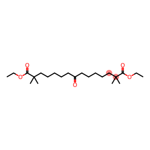 diethyl 2,2,14,14-tetramethyl-8-oxopentadecanedioate