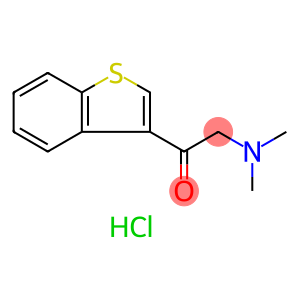 Ethanone, 1-benzo[b]thien-3-yl-2-(dimethylamino)-, hydrochloride (1:1)