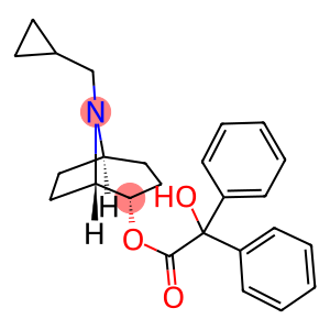 Benzeneacetic acid, α-hydroxy-α-phenyl-, 8-(cyclopropylmethyl)-8-azabicyclo[3.2.1]oct-2-yl ester, (1S-endo)- (9CI)