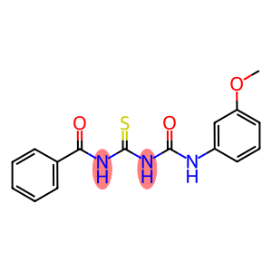 N-benzoyl-N'-(3-methoxyphenyl)dicarbonimidothioic diamide