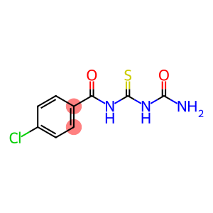 Benzamide, N-[[(aminocarbonyl)amino]thioxomethyl]-4-chloro-