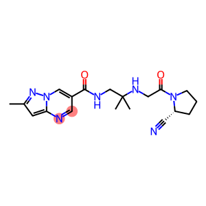 Pyrazolo[1,5-a]pyrimidine-6-carboxamide, N-[2-[[2-[(2R)-2-cyano-1-pyrrolidinyl]-2-oxoethyl]amino]-2-methylpropyl]-2-methyl-