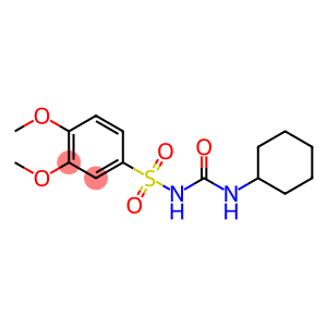 Benzenesulfonamide, N-[(cyclohexylamino)carbonyl]-3,4-dimethoxy-