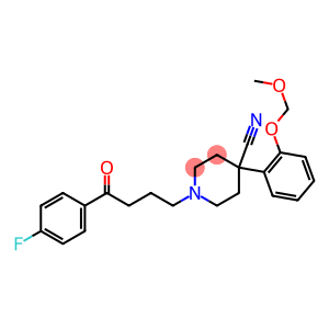 1-[4-(4-fluorophenyl)-4-oxo-butyl]-4-[2-(methoxymethoxy)phenyl]piperid ine-4-carbonitrile
