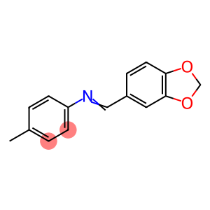 N-(Benzo[1,3]dioxol-5-ylmethylene)-p-tolyl-amine