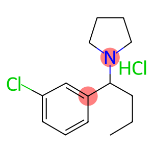 1-(1-(m-Chlorophenyl)butyl)pyrrolidine hydrochloride