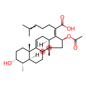 (2Z)-2-[(3R,4S,5S,8R,10S,13R,14S,16R)-16-acetyloxy-3-hydroxy-4,8,10,14-tetramethyl-2,3,4,5,6,7,12,13,15,16-decahydro-1H-cyclopenta[a]phenanthren-17-ylidene]-6-methylhept-5-enoic acid