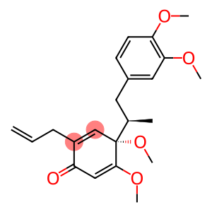 2,5-Cyclohexadien-1-one, 4-[(1R)-2-(3,4-dimethoxyphenyl)-1-methylethyl]-4,5-dimethoxy-2-(2-propen-1-yl)-, (4S)-