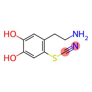 Thiocyanic acid, 2-(2-aminoethyl)-4,5-dihydroxyphenyl ester (9CI)