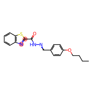 2-Benzothiazolecarboxylic acid, 2-[(4-butoxyphenyl)methylene]hydrazide