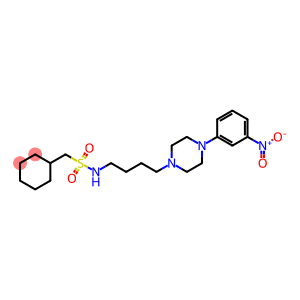 Cyclohexanemethanesulfonamide, N-[4-[4-(3-nitrophenyl)-1-piperazinyl]butyl]-